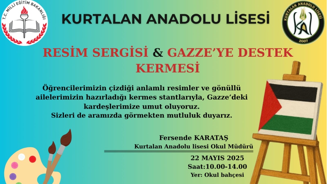 RESİM SERGİSİ & GAZZE'YE  DESTEK KERMESİ 